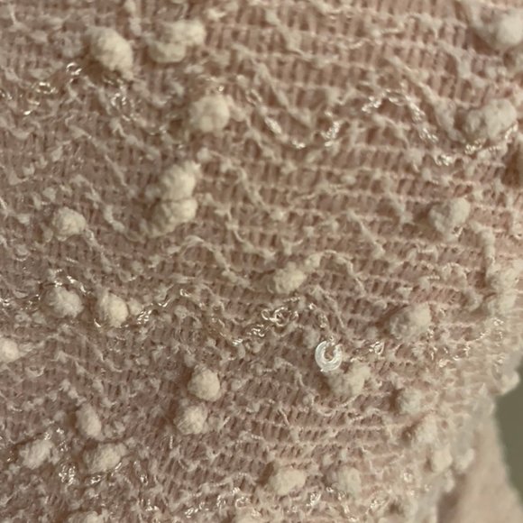 Blush Pink Sequined Sheath Dress - MED - Picture 6 of 6